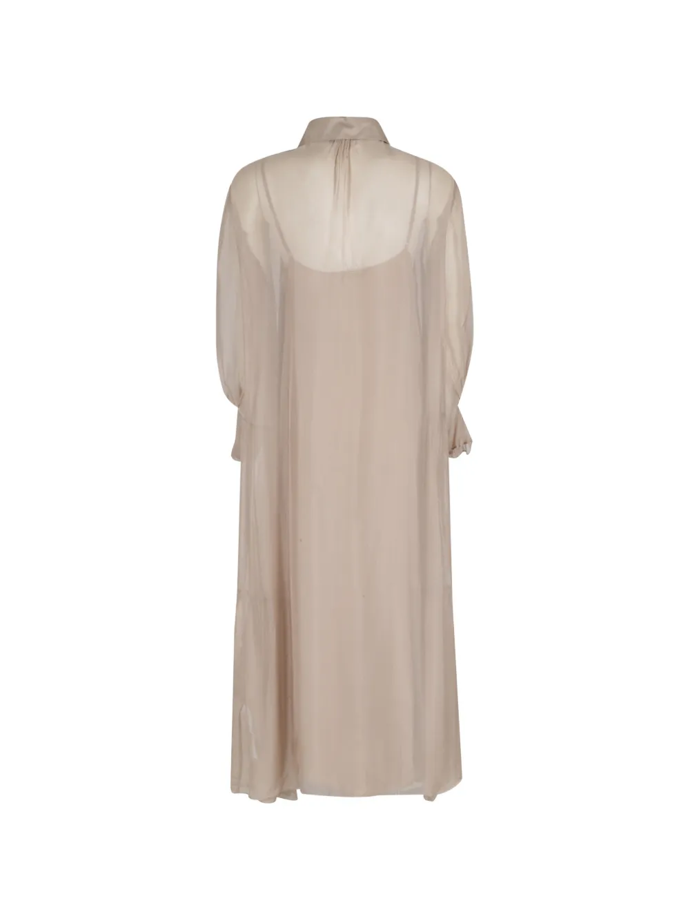  Seventy Long-sleeve Maxi Dress - Neutrals 