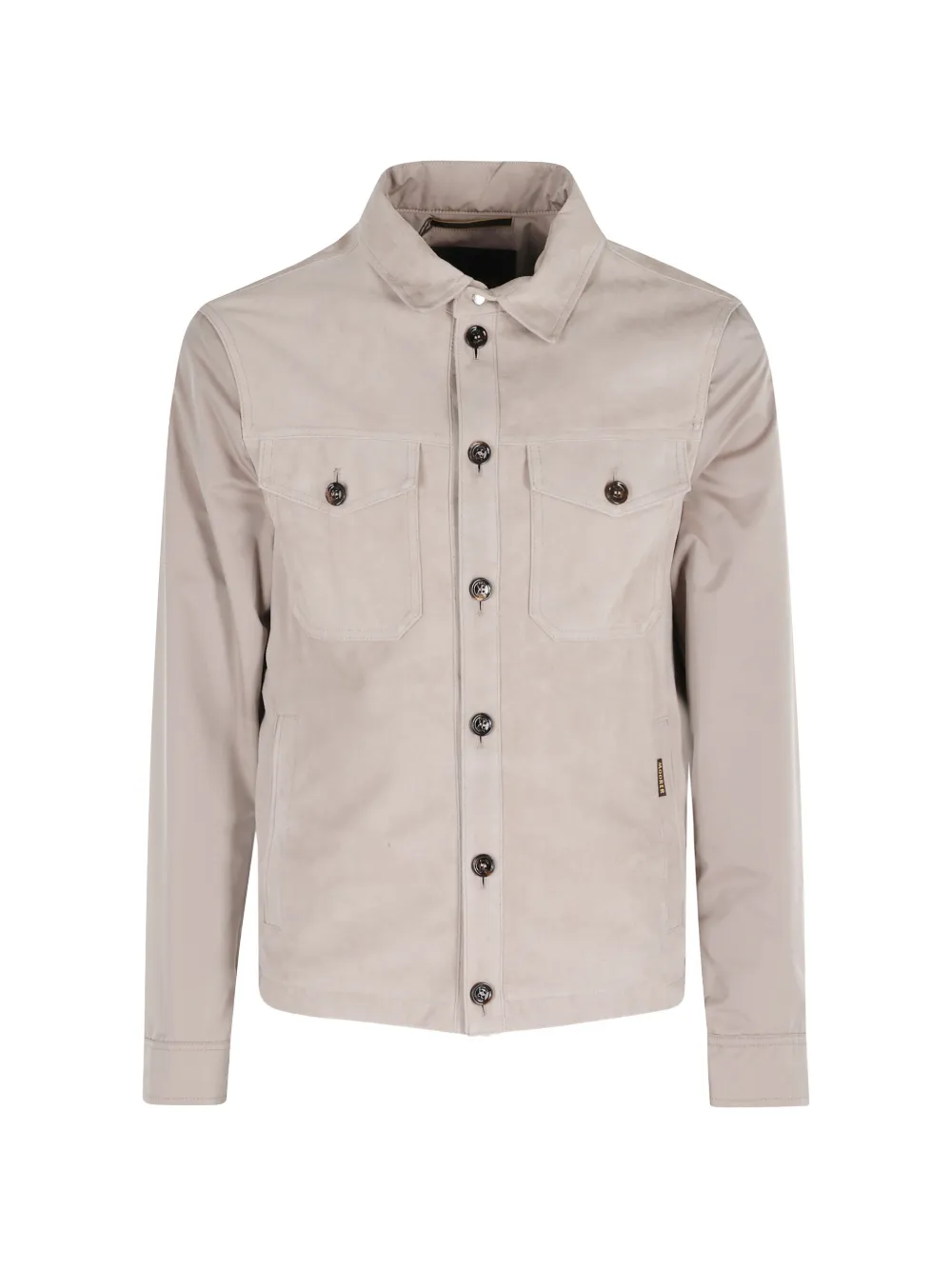 Moorer button chest-pockets shirt jacket - Toni neutri