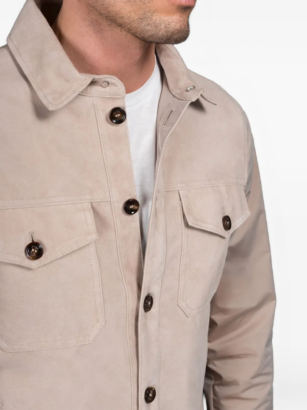 Moorer Furini shirtjack Beige
