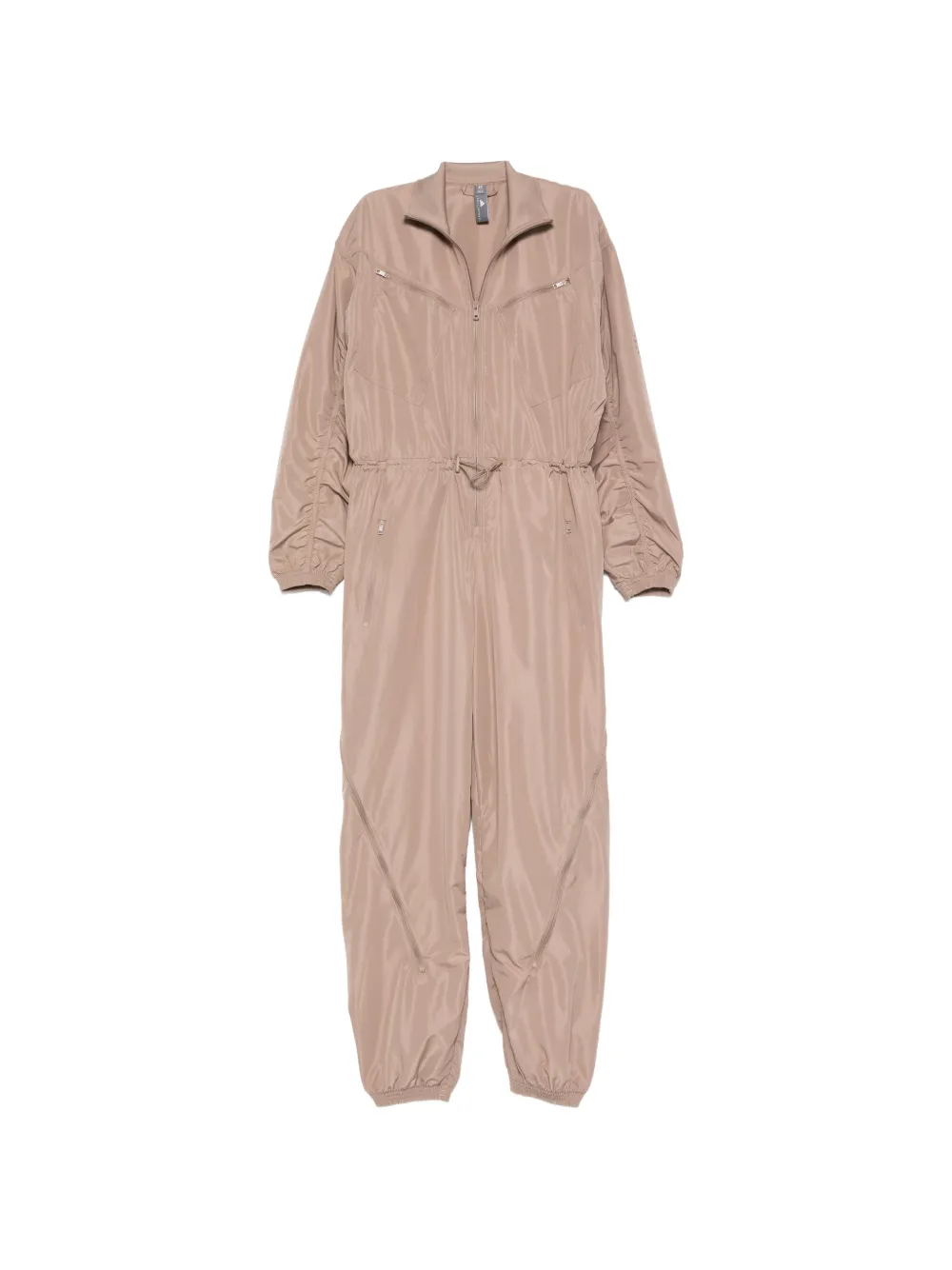 adidas by Stella McCartney zip-fastening drawstring jumpsuit - Marrone