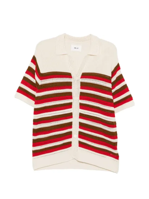 NN07 Lars striped knit shirt