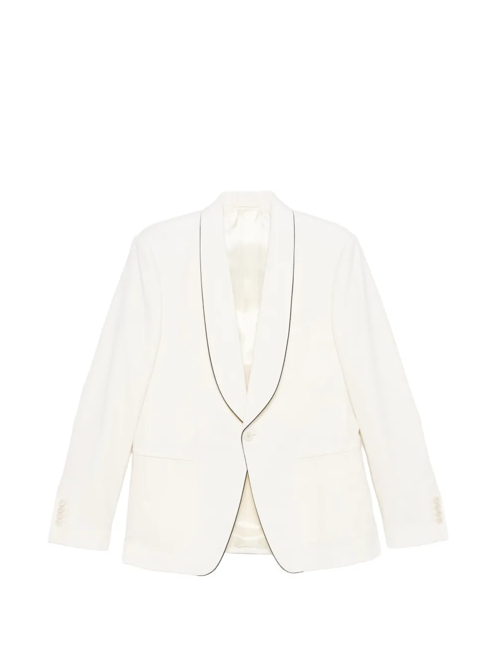 Lardini piped collar blazer - Nude