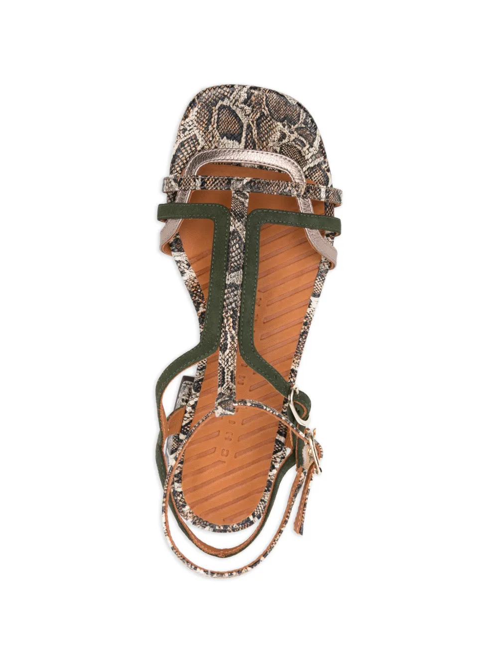 Chie Mihara Tylala sandalen met bandjes en T-bar Beige