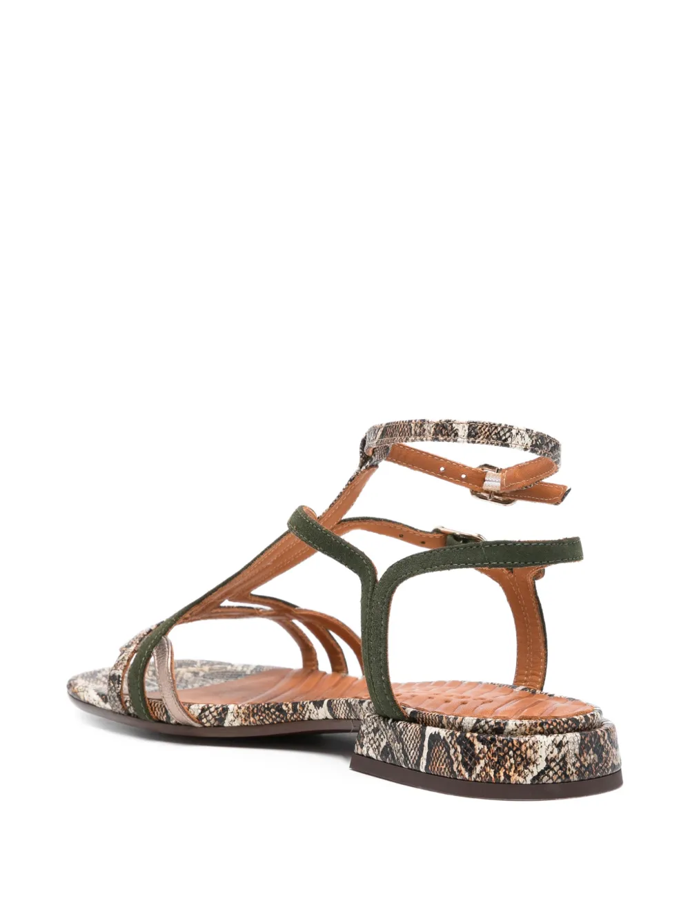 Chie Mihara Tylala sandalen met bandjes en T-bar Beige