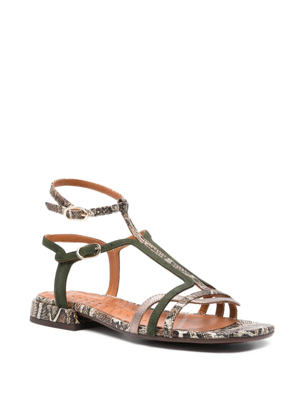 Chie Mihara Tylala sandalen met bandjes en T-bar Beige