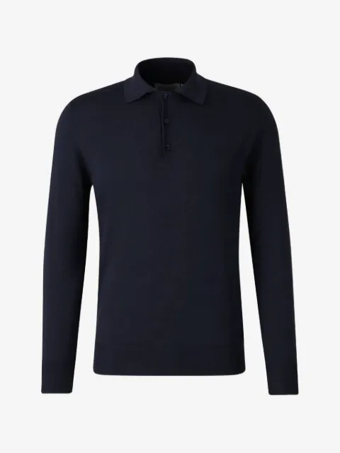 Canali long-sleeve polo shirt
