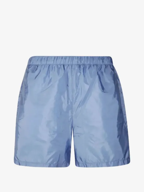 Prada logo-plaque swim shorts