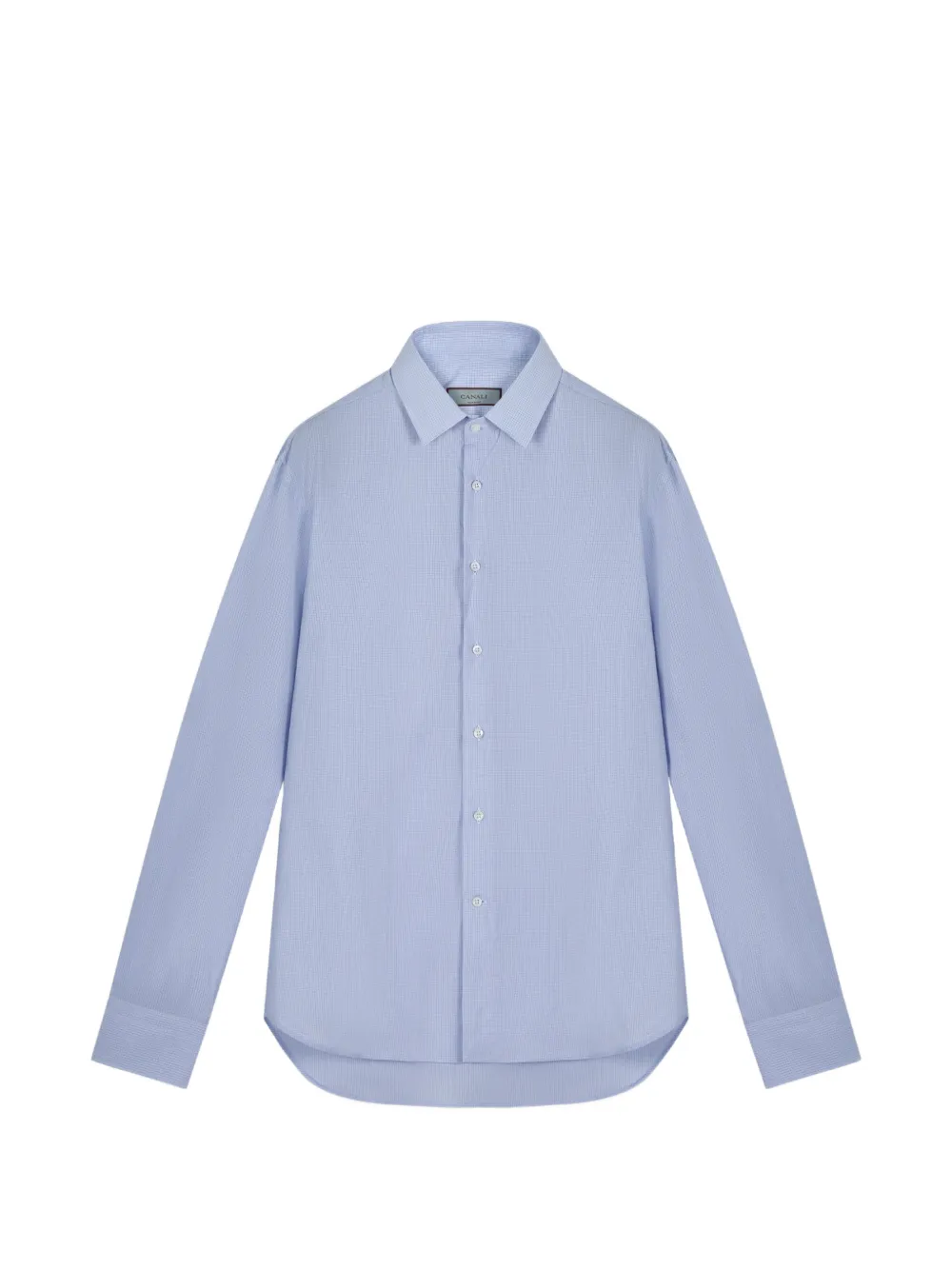 Canali checked shirt - Blu