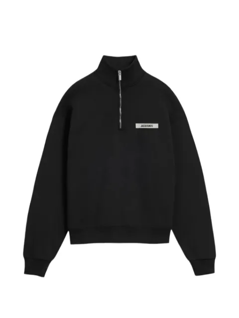 Jacquemus Gros-Grain half-zip sweatshirt