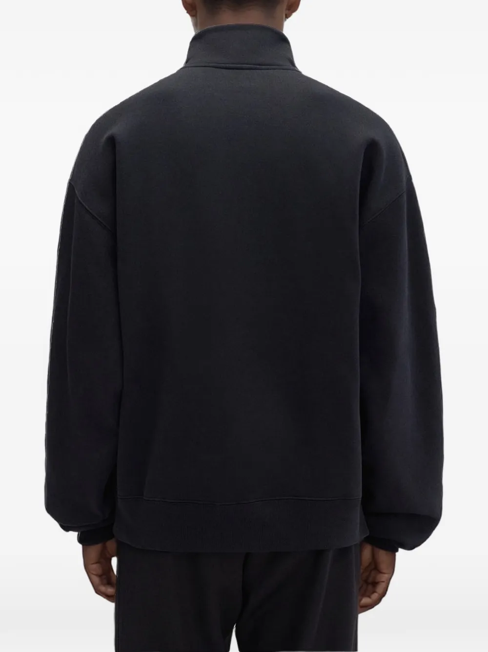 Jacquemus Gros-Grain half-zip Sweatshirt | Black | FARFETCH