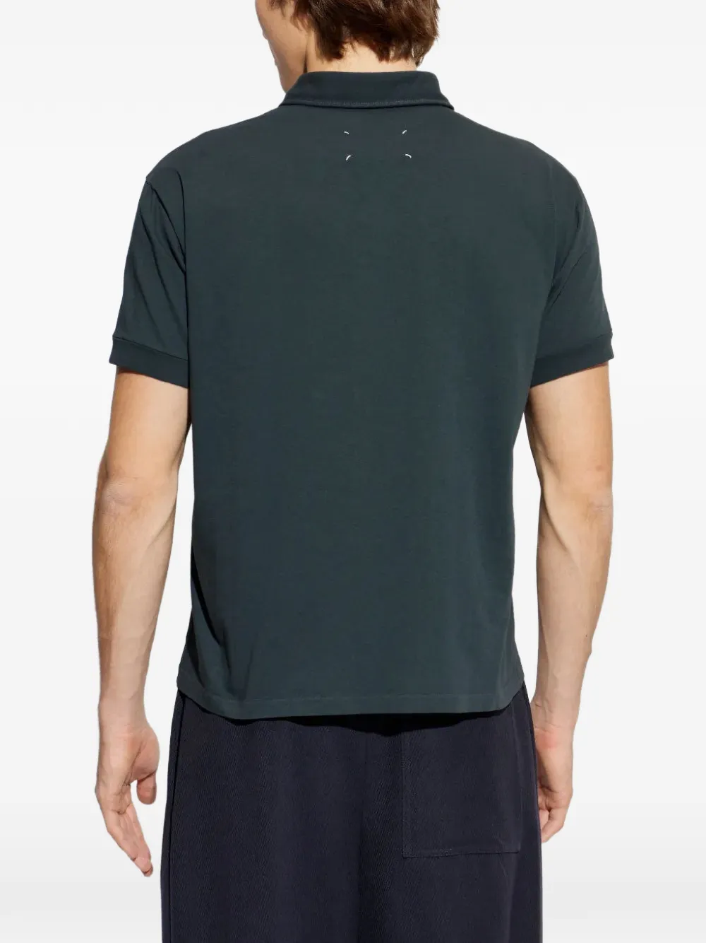 Maison Margiela Poloshirt met knopen Groen