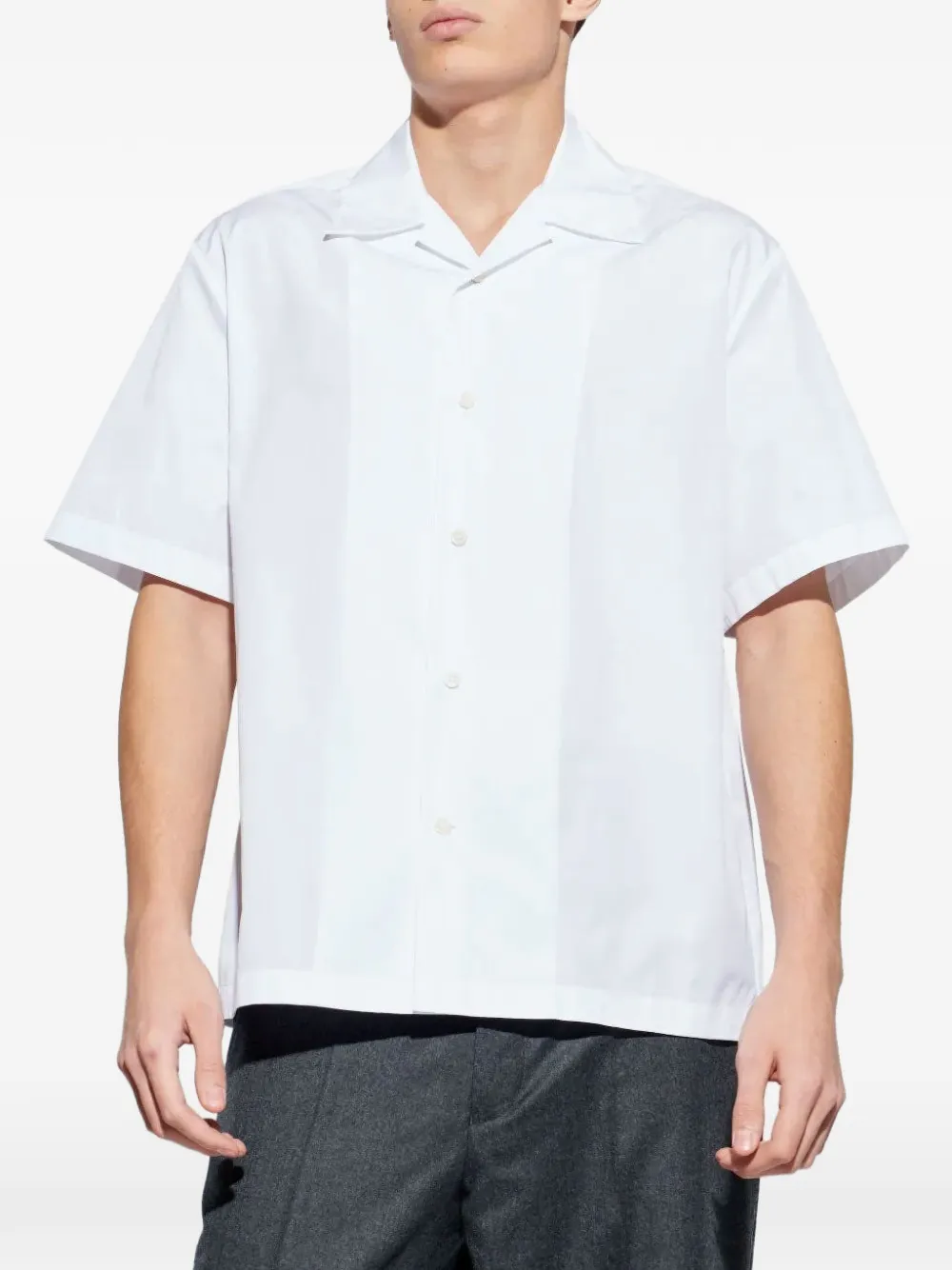 Jil Sander overhemd met korte mouwen Wit