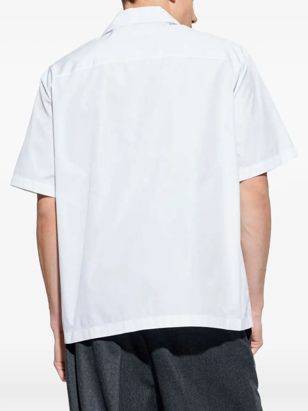 Jil Sander overhemd met korte mouwen Wit