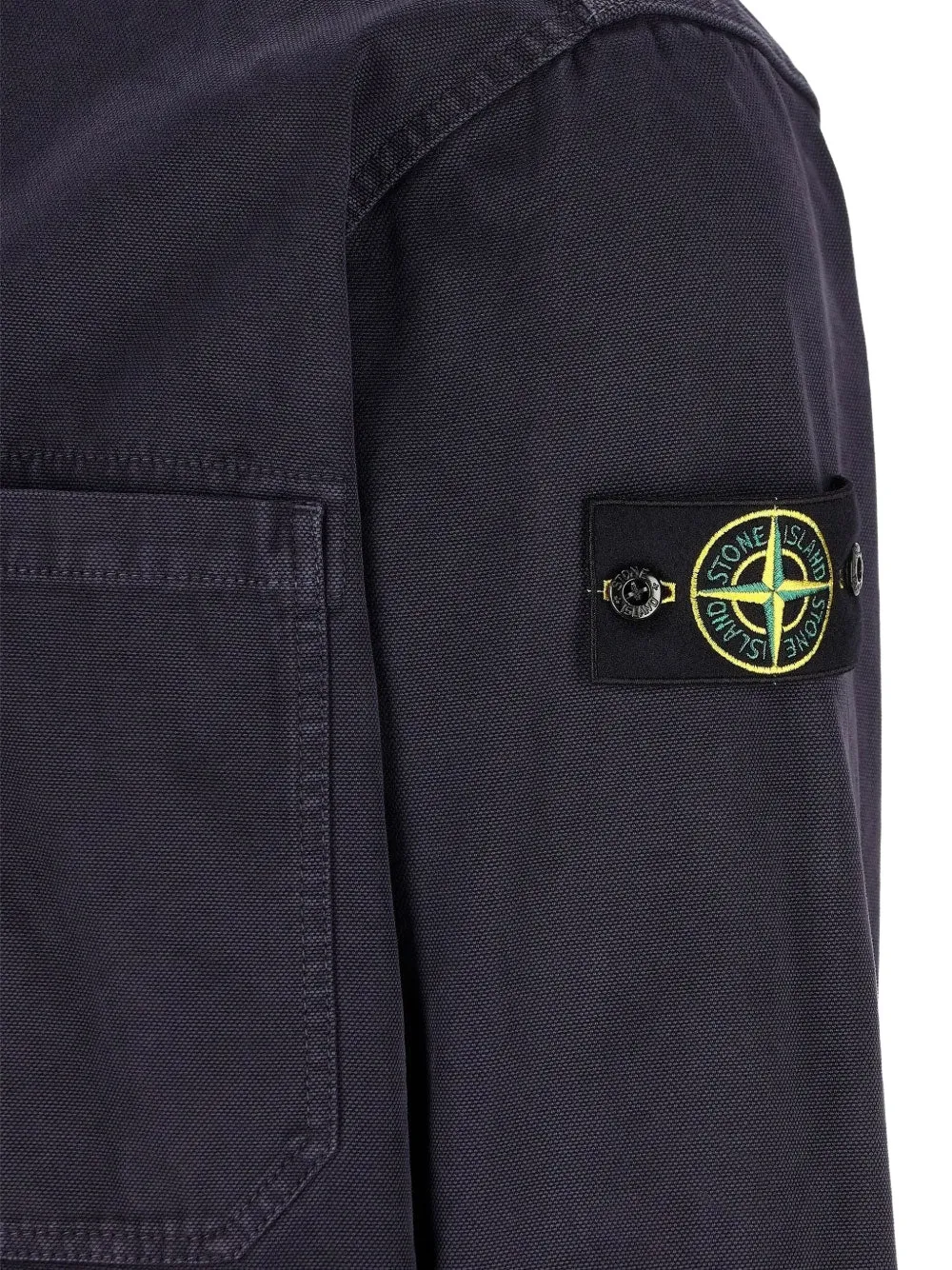 Stone Island Shirtjack met borstzak Blauw
