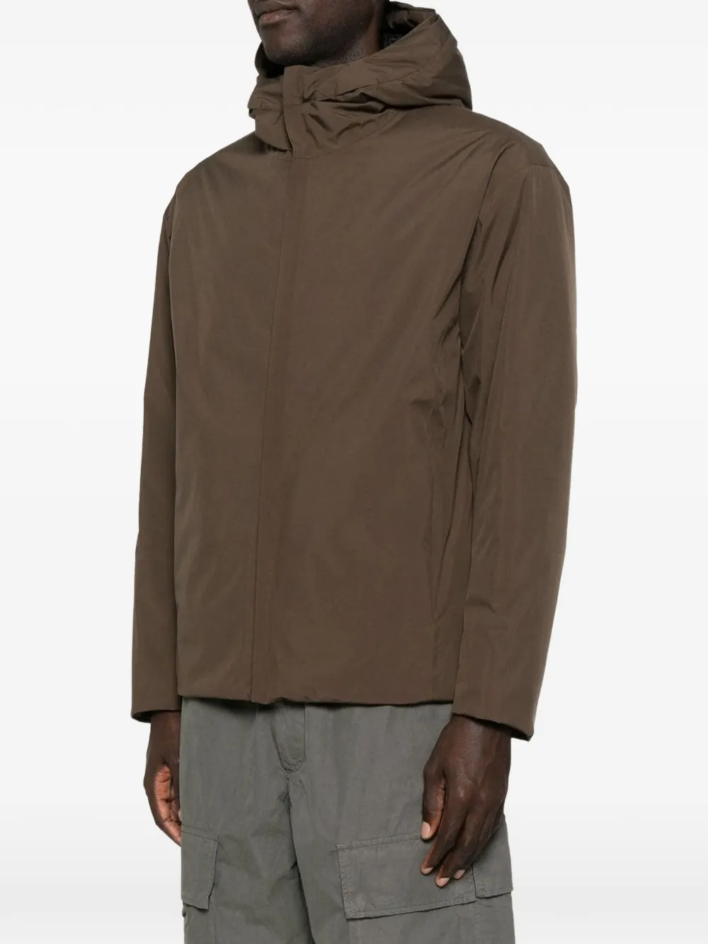 Herno Jack met capuchon en rits Bruin