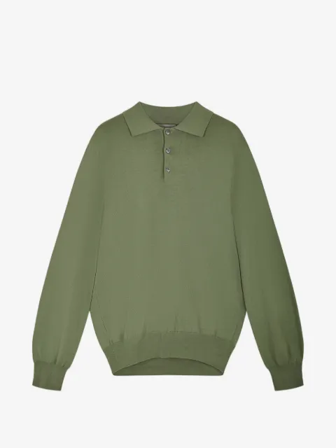 Canali long-sleeve polo shirt