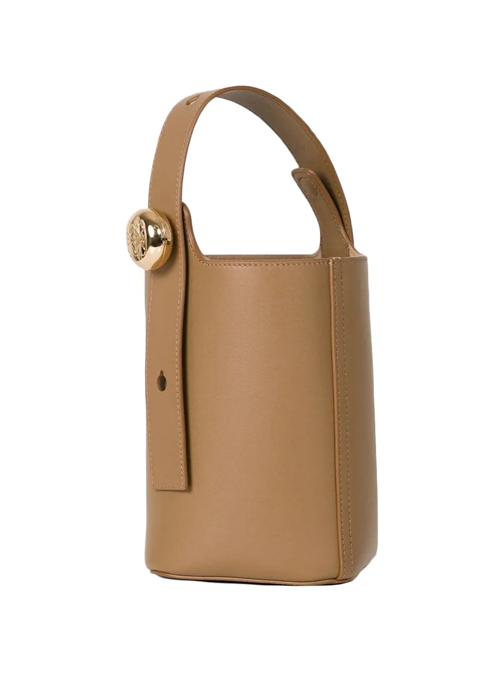  Loewe Mini Pebble Leather Bucket Bag - Brown 