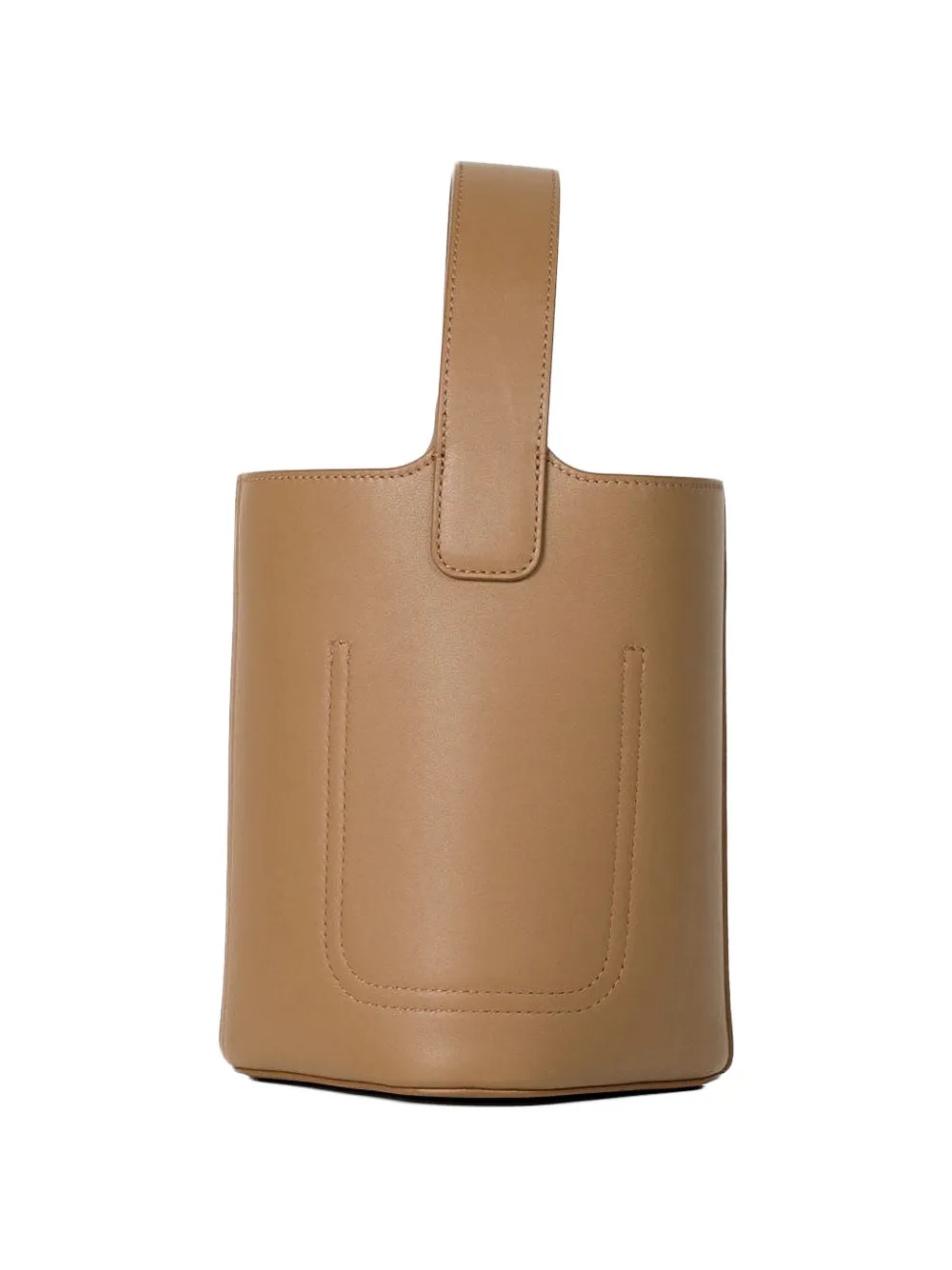  Loewe Mini Pebble Leather Bucket Bag - Brown 