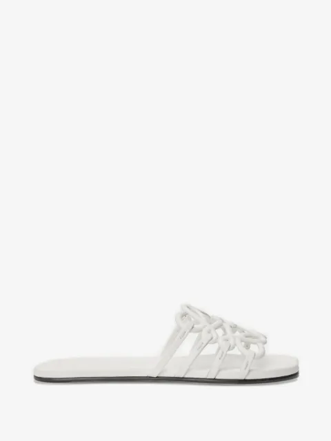 LOEWE leather flat sandals