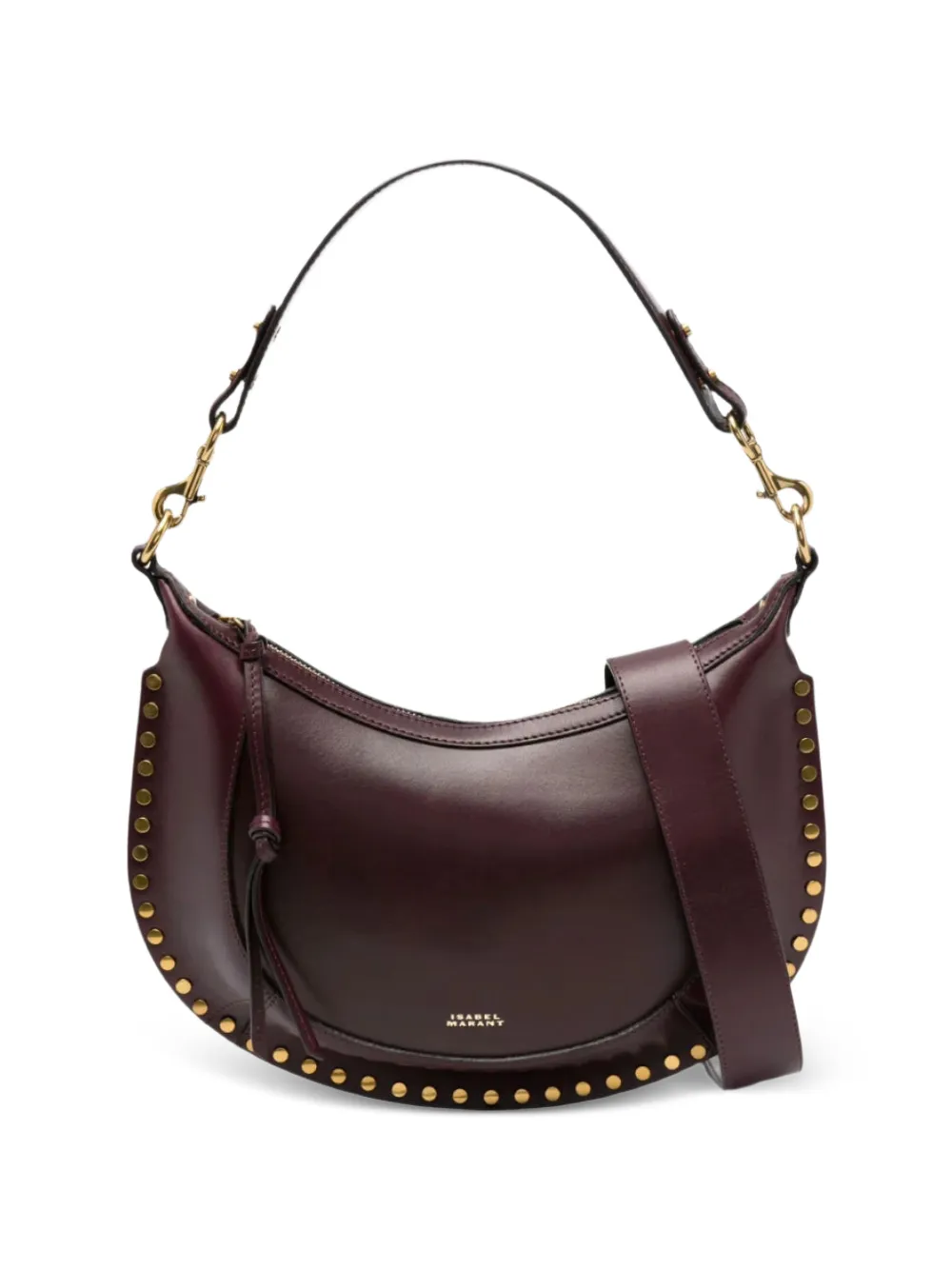 ISABEL MARANT Naoko studded shoulder bag - Violett