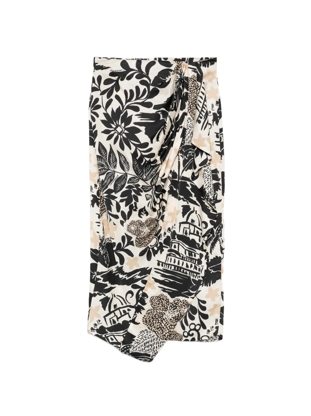 ERMANNO FIRENZE floral-print skirt - Toni neutri