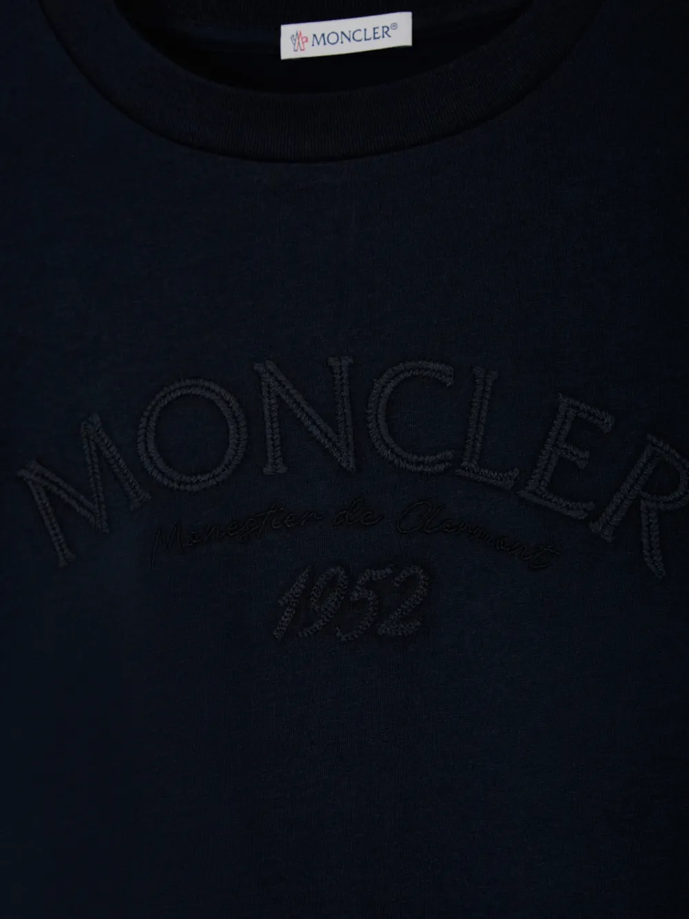  Moncler Embroidered-logo T-shirt - Blue 
