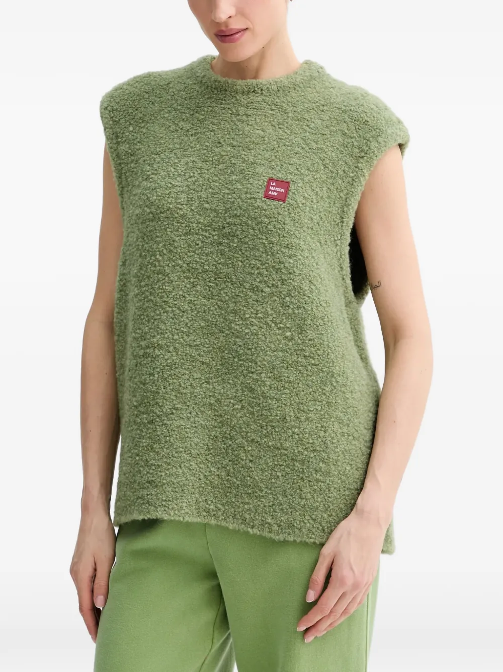 American Vintage Zolly textured vest - Verde