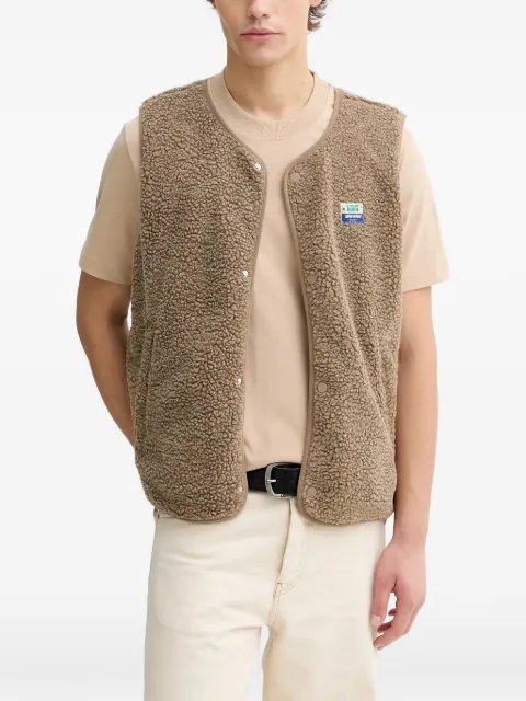 American Vintage button sherpa gilet