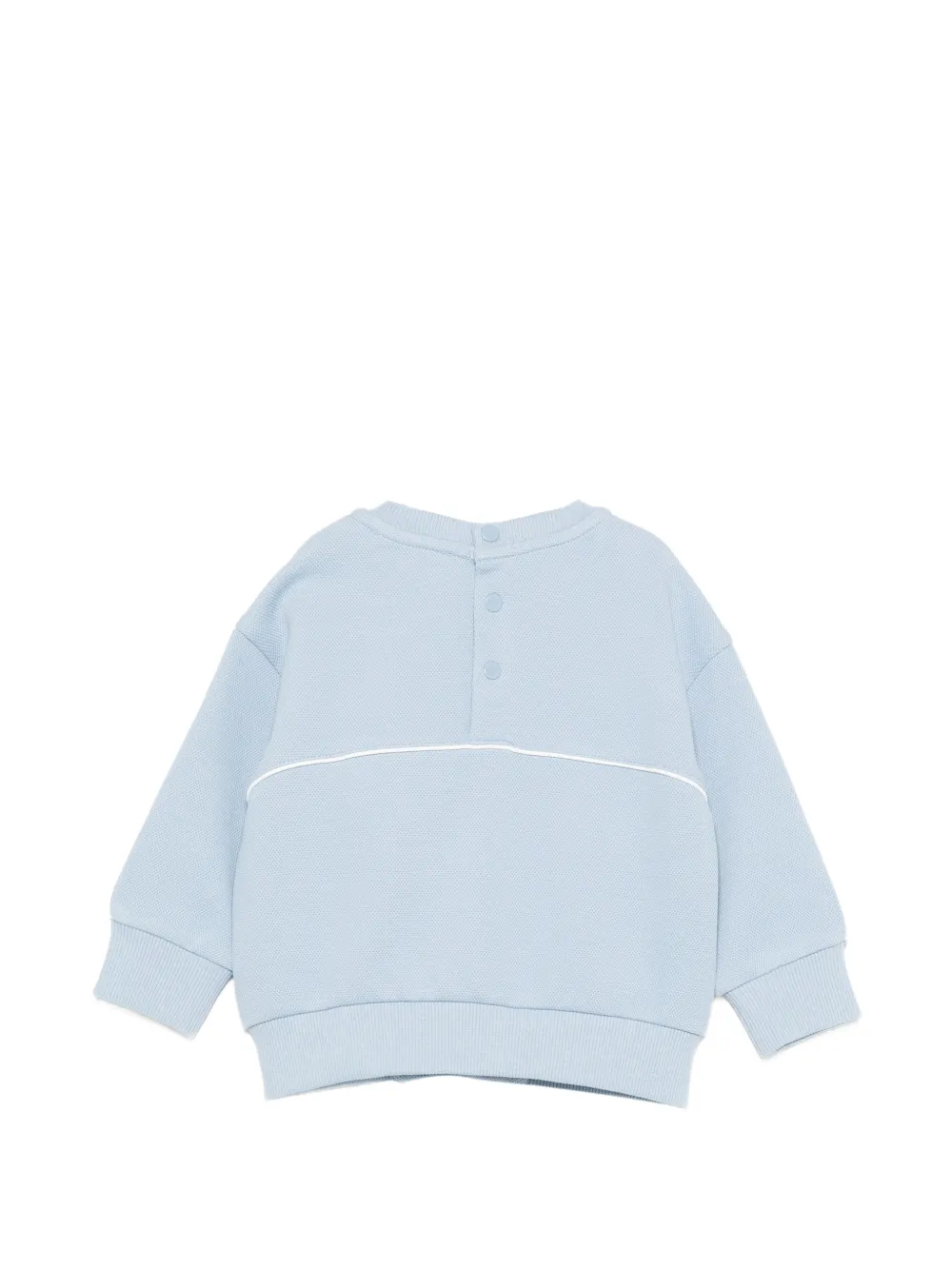 Emporio Armani Kids Sweater met logo Blauw
