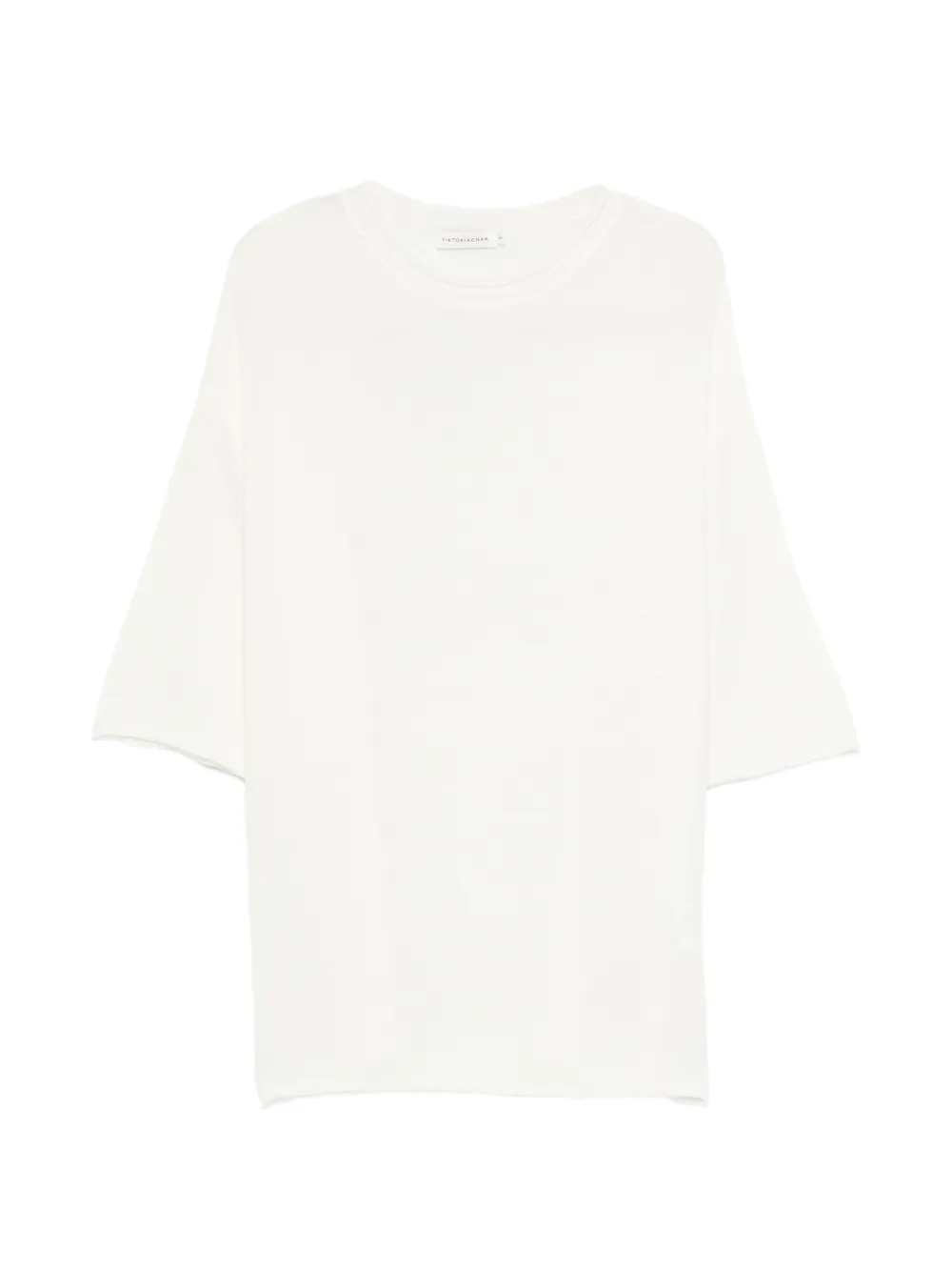 VIKTORIA CHAN Tatiana short-sleeve sweater - Bianco