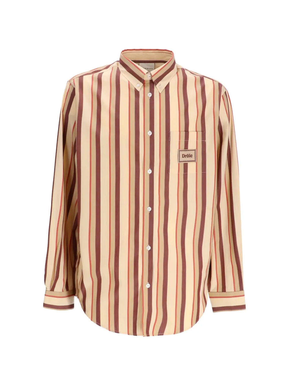 Drôle De Monsieur La Chemise Drôle Rayée striped shirt - Toni neutri