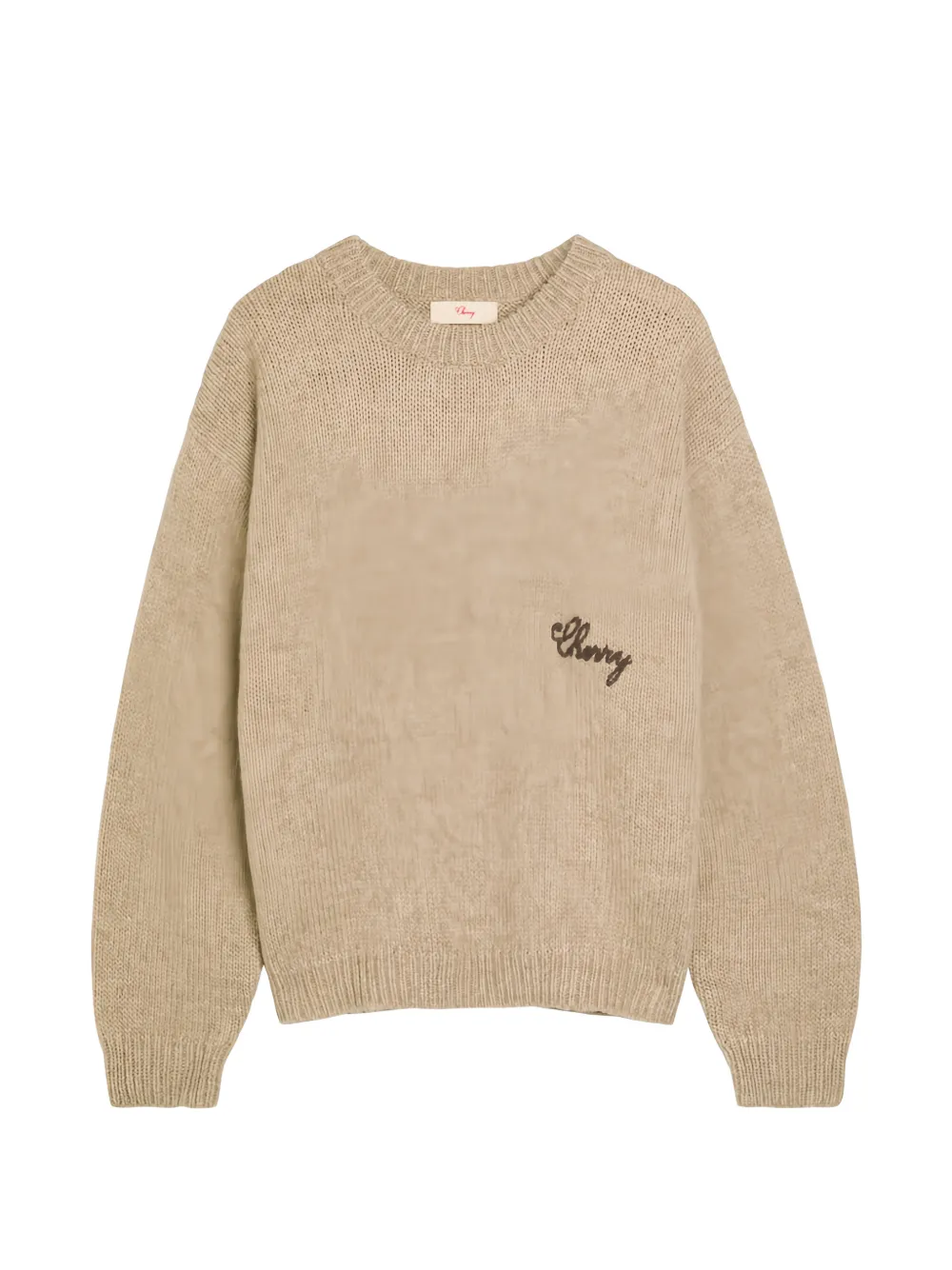 Cherry LA American Classic embroidered-detail knitted sweater - Toni neutri