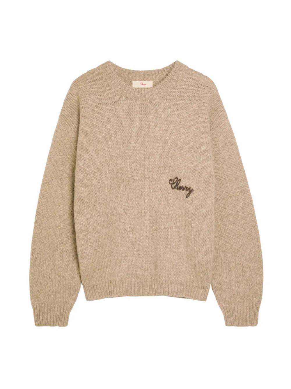 Cherry LA American Classic embroidered-detail knitted sweater - Toni neutri
