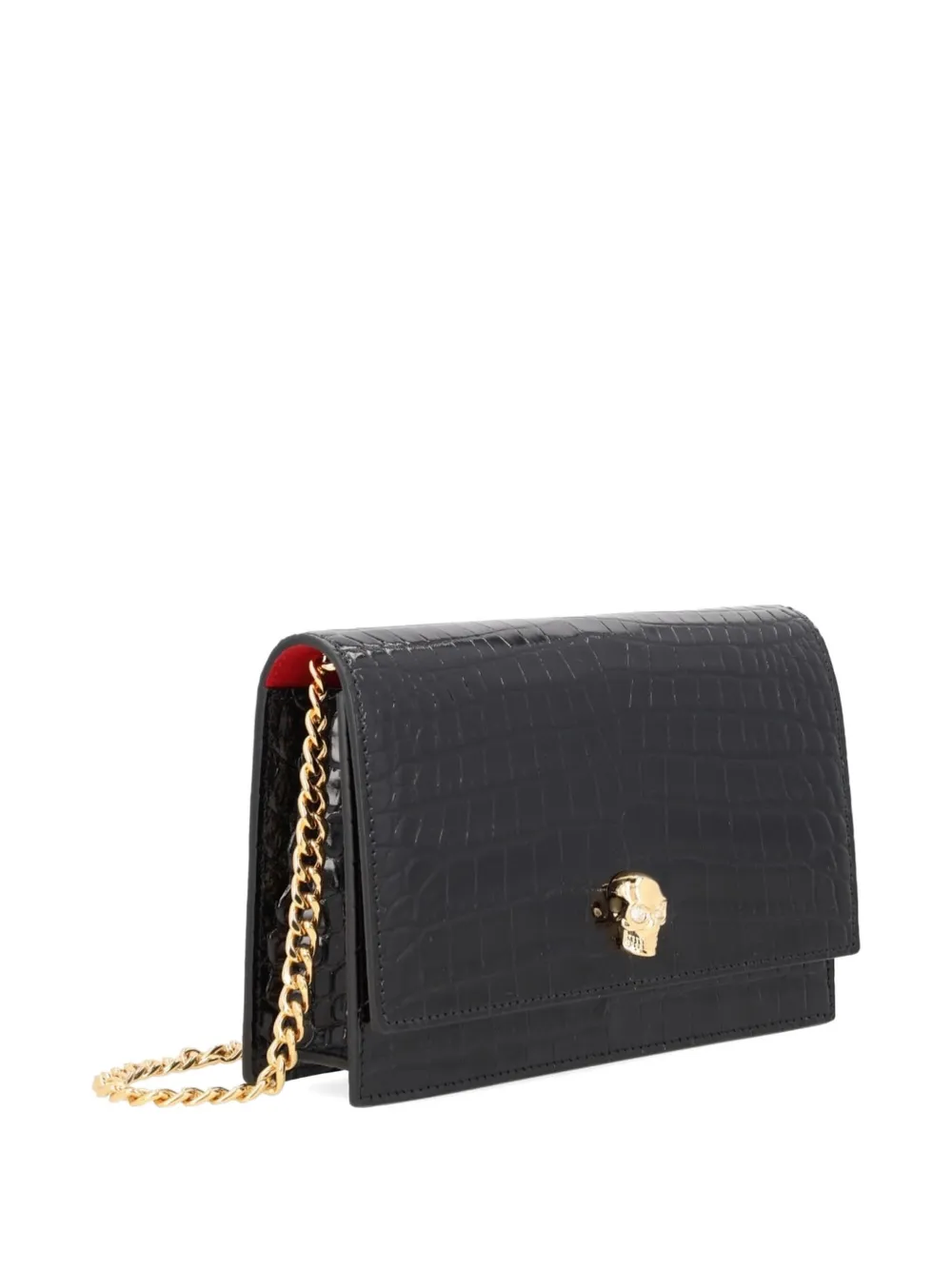 Alexander McQueen Skull kleine schoudertas Zwart