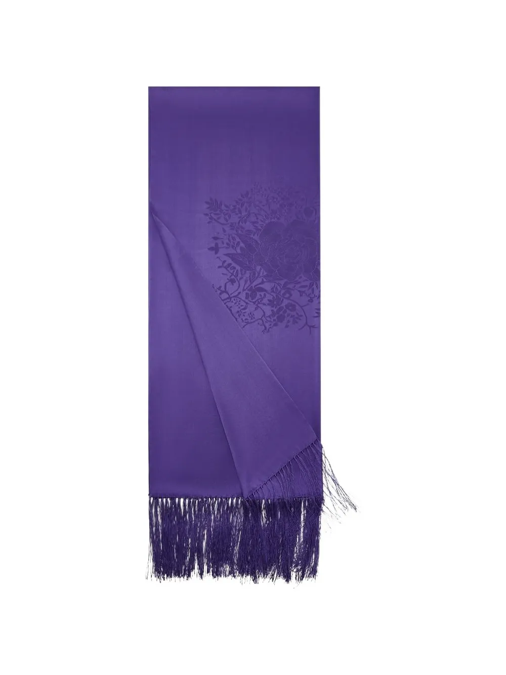 Shanghai Tang Tang fringed scarf - Viola