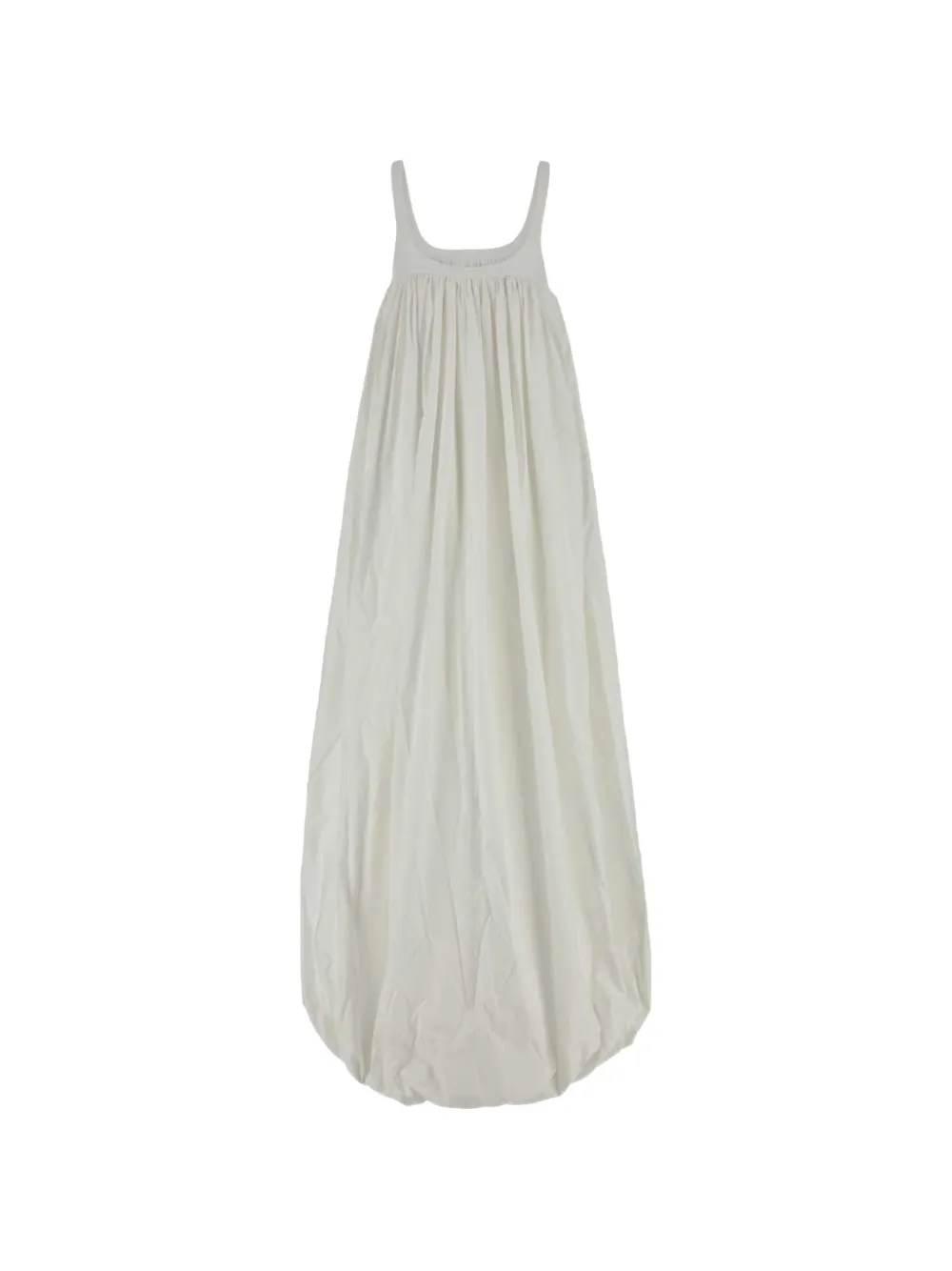 ARMARIUM gathered balloon-hem dress - Bianco