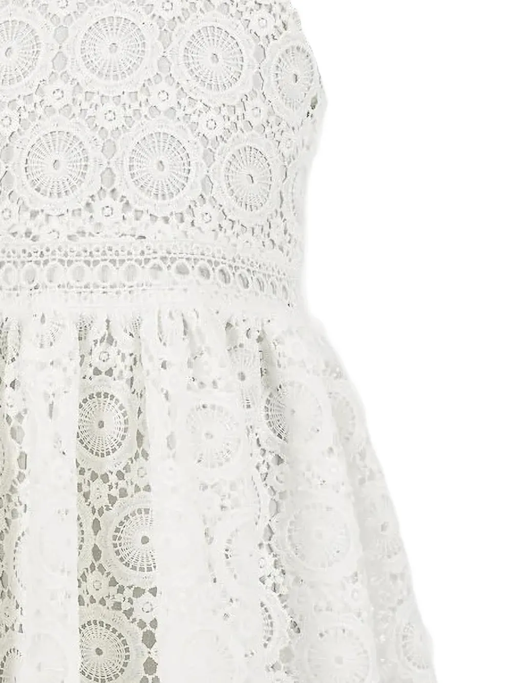TWINSET Kids Macramé kanten jurk Wit