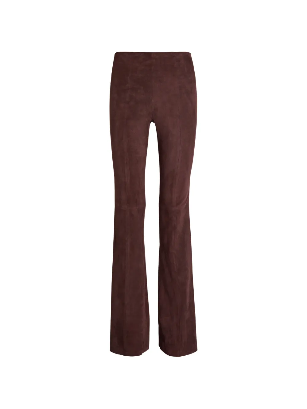 Stouls leather flared trousers - Marrone
