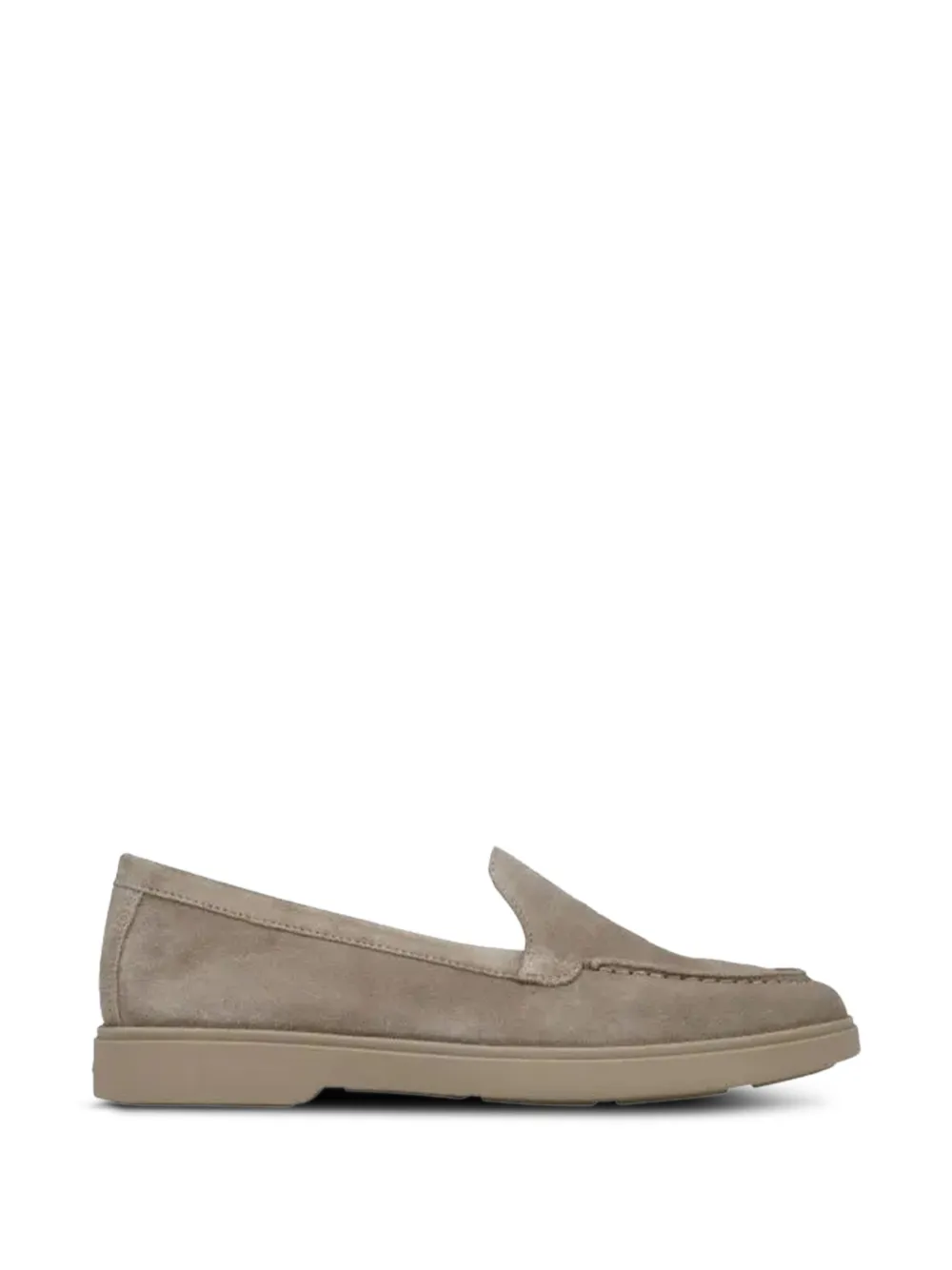 Santoni suede slip-on loafers - Nude