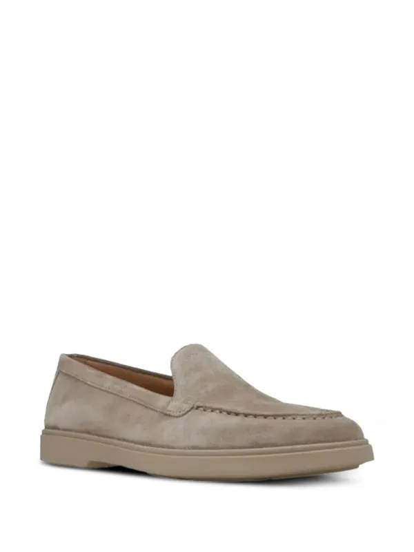 ［新品］Santoni スエードローファー Santoni スエード ローファー | ニュートラル | FARFETCH JP