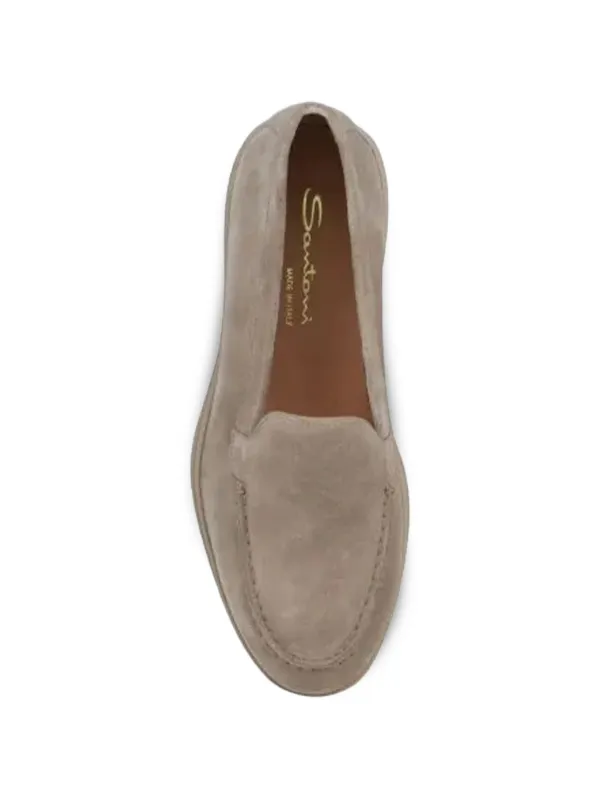 Santoni スエード ローファー | ニュートラル | FARFETCH JP