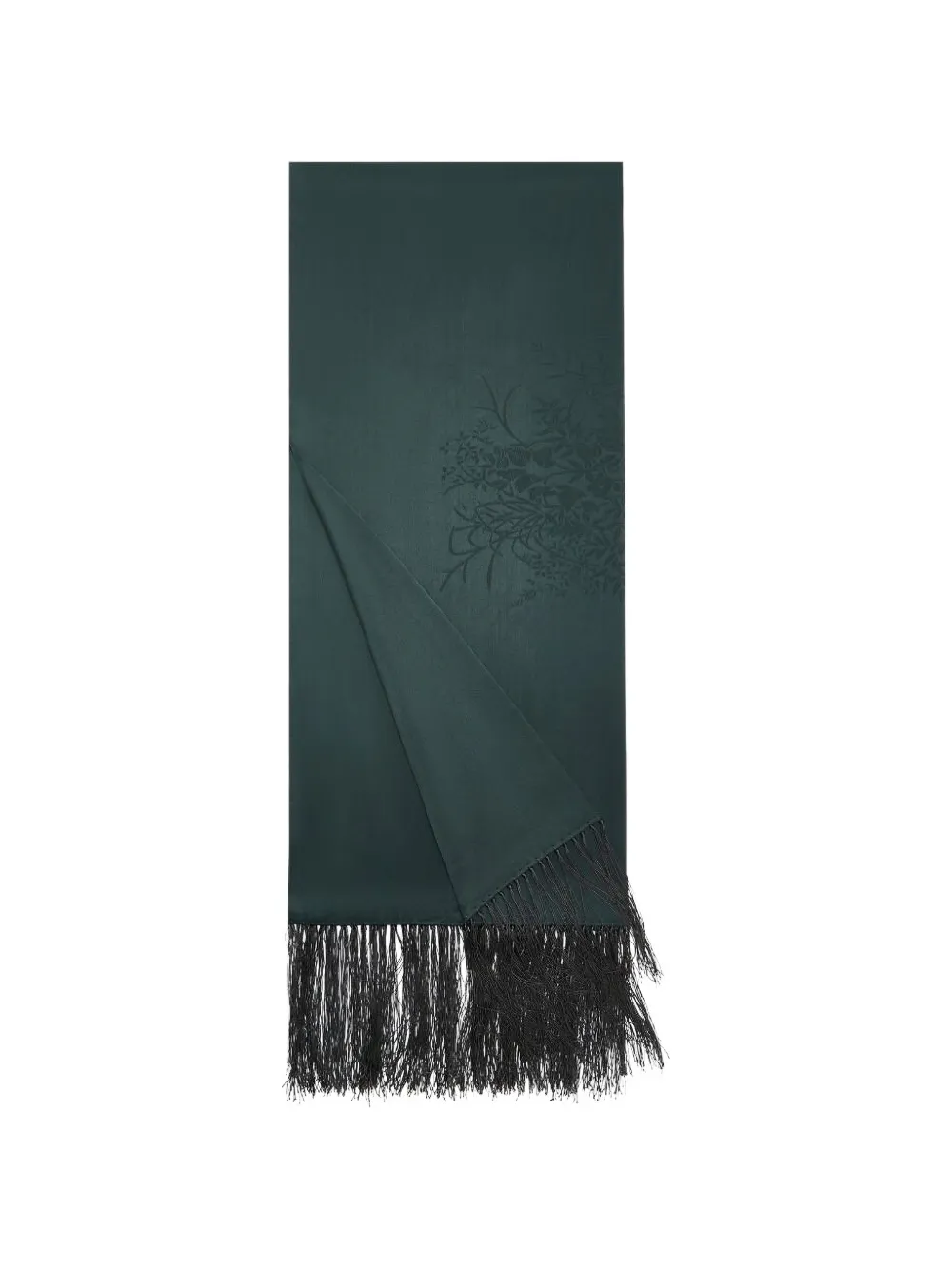 Shanghai Tang fringed scarf - Verde