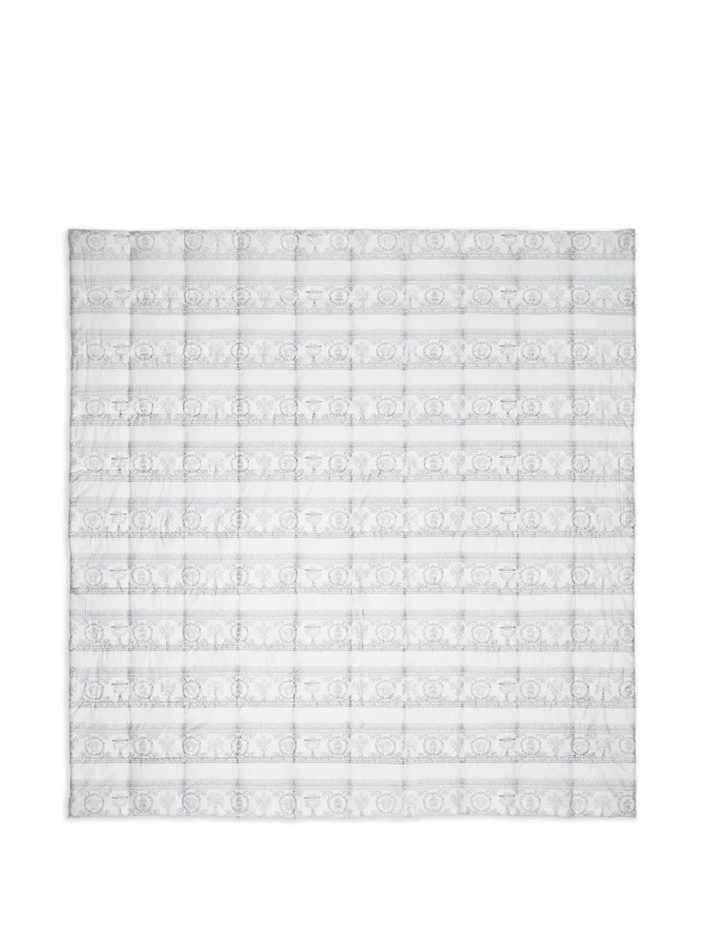 Versace double-face baroque comforter - White