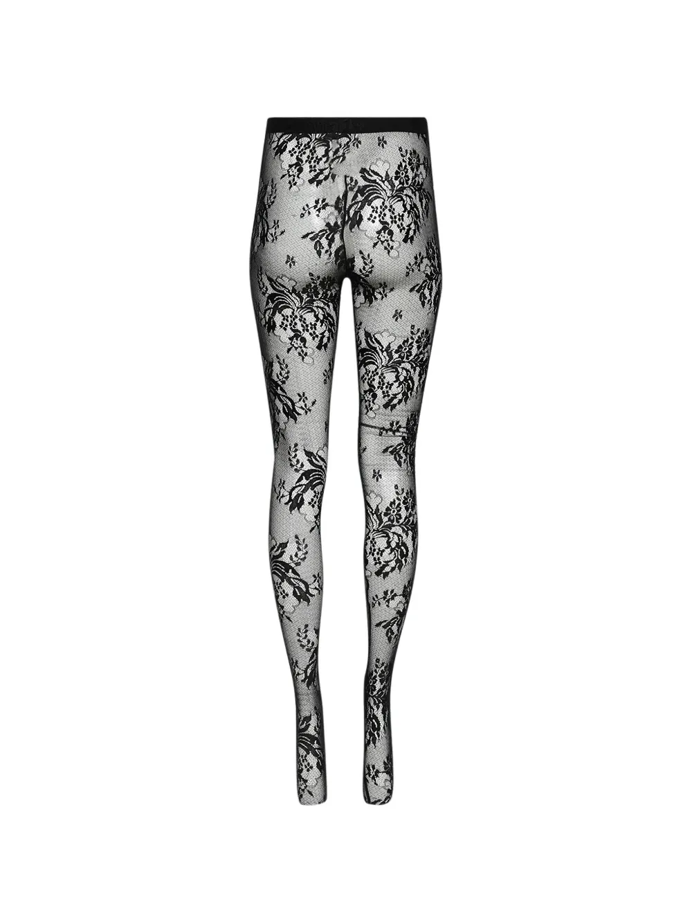 WARDROBE.NYC Evening panty met bloemenprint Zwart