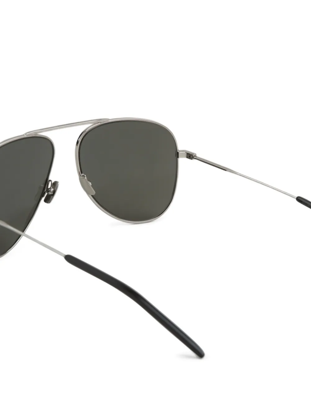 Saint Laurent Eyewear Zonnebril met piloten montuur Zilver