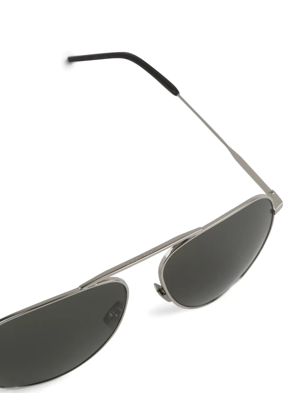 Saint Laurent Eyewear Zonnebril met piloten montuur Zilver