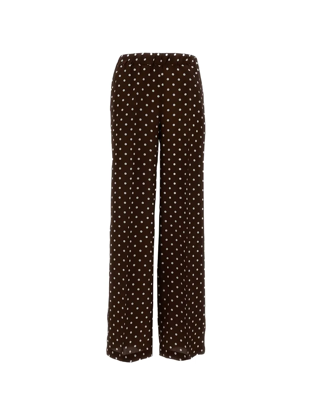 P.A.R.O.S.H. polka-dot wide-leg trousers - Marrone