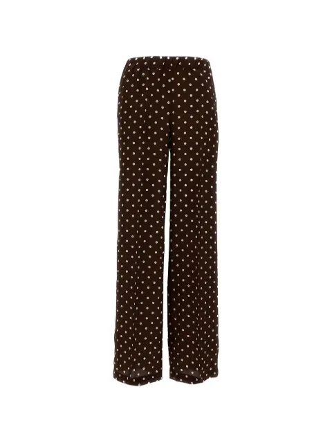 P.A.R.O.S.H. polka-dot wide-leg trousers