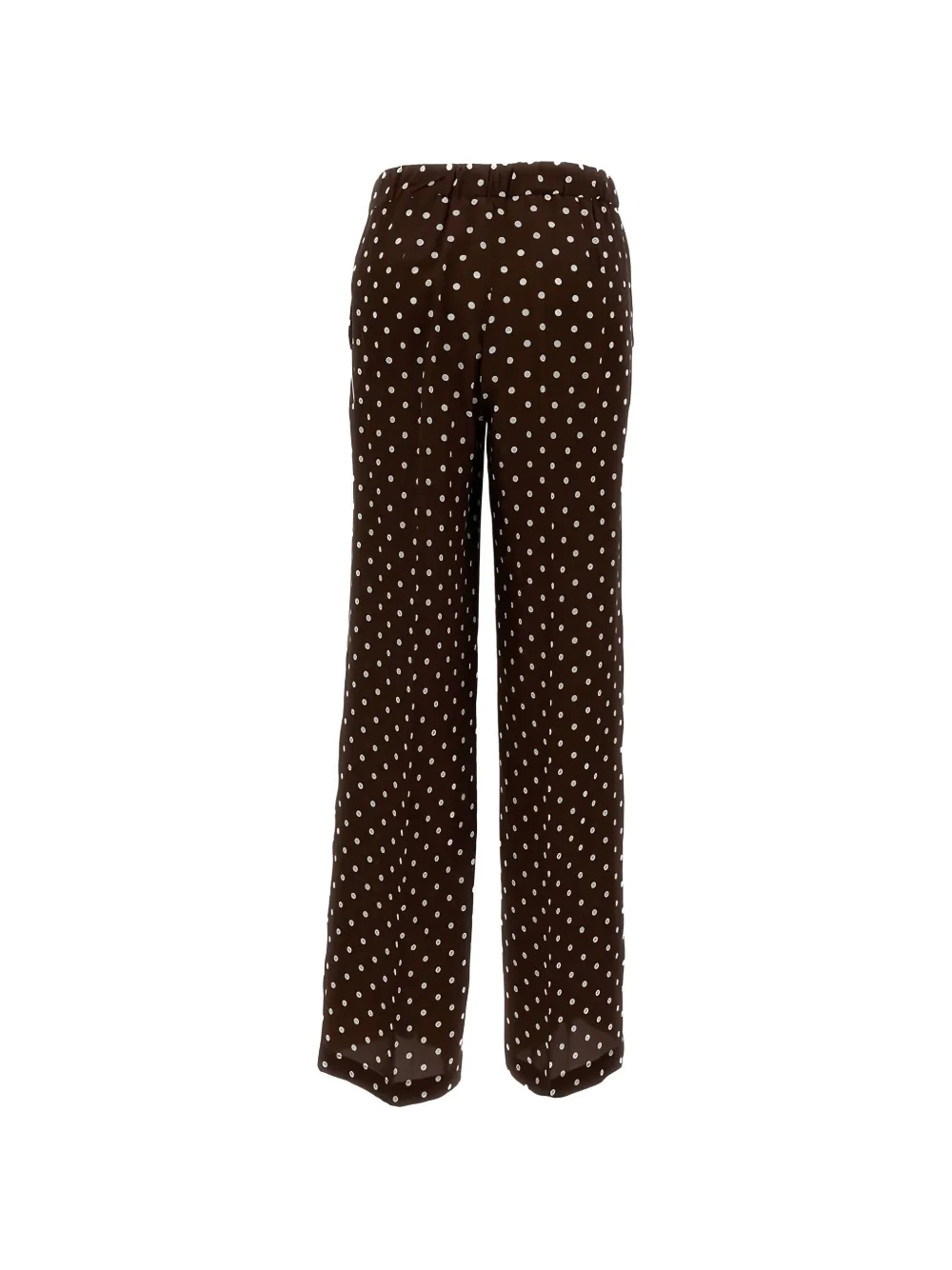  P.a.r.o.s.h. Polka-dot Wide-leg Trousers - Brown 