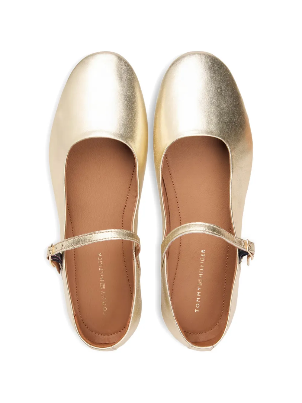 Tommy Hilfiger Ballerina's met bandje Goud